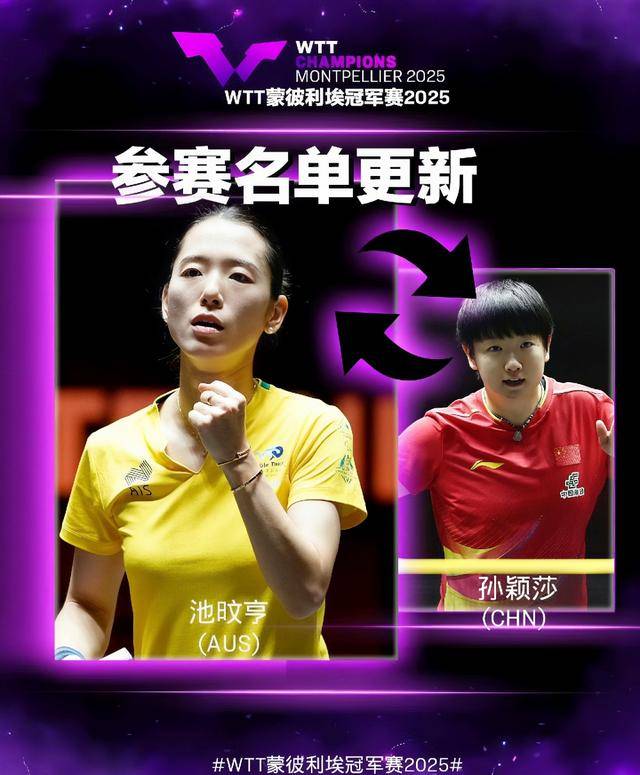 王楚欽孫穎莎等國兵5人退賽