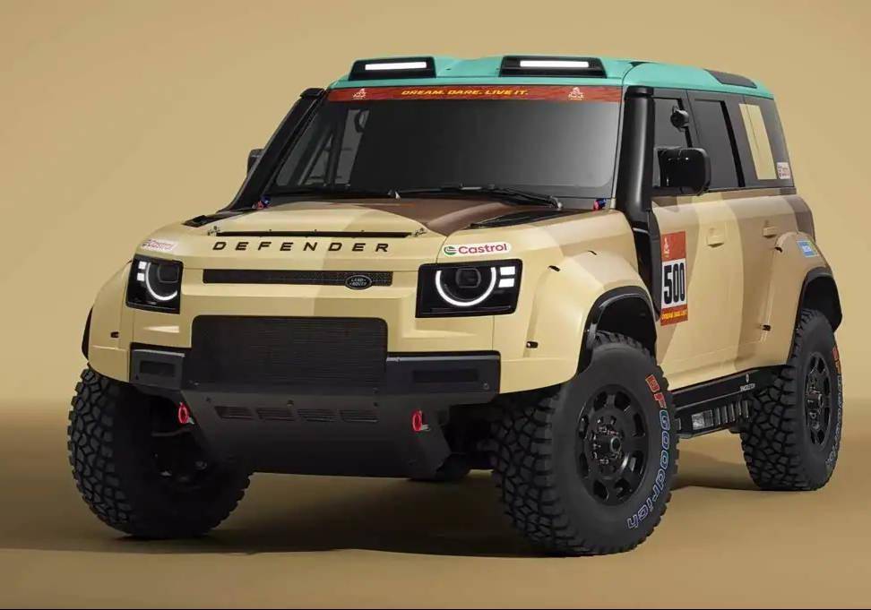 專為賽事打造!路虎衛士達喀爾D7X-R官圖亮相,輕量化與越野性能兼備